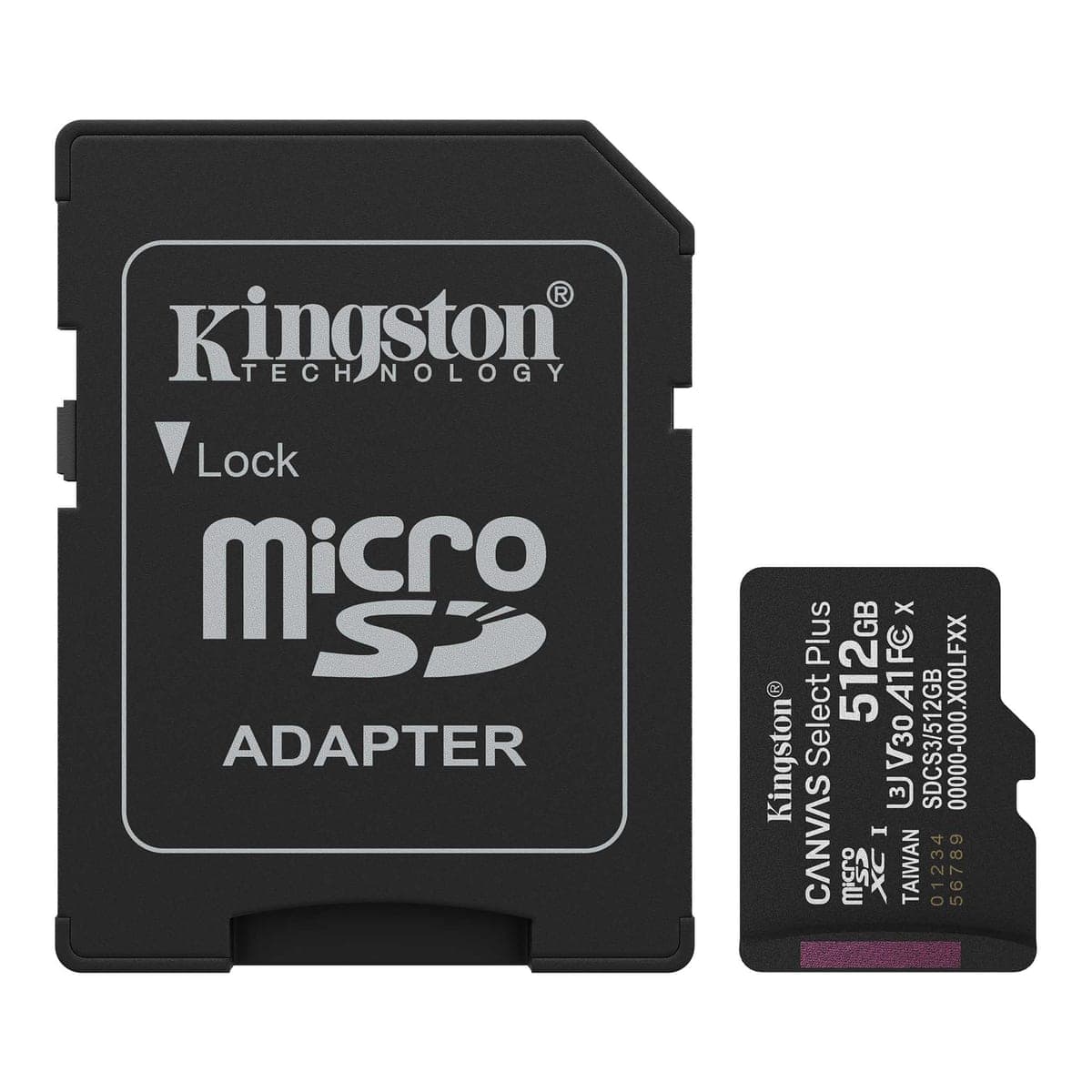 Memoria MicroSD Kingston Canvas Select Plus 512GB A1 V30