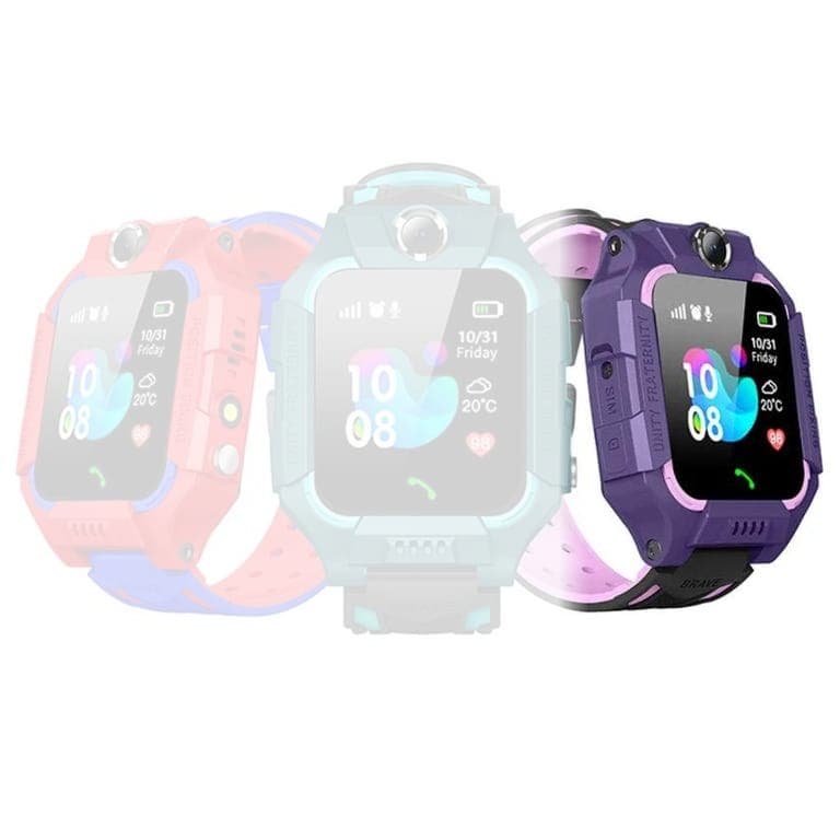 Reloj Inteligente para Niños con GPS y Botón SOS - Morado