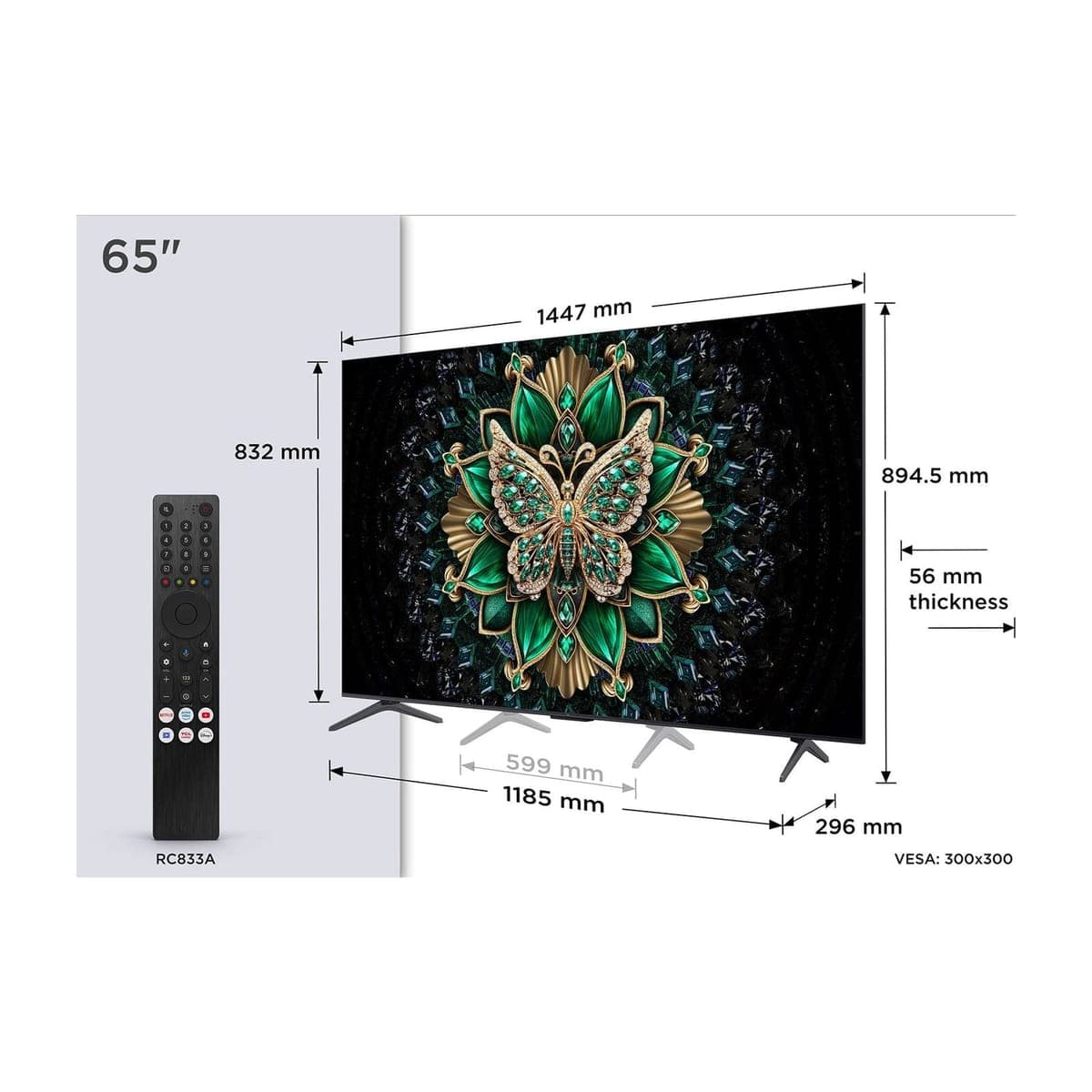 Smart TV TCL 65C6K 65" 4K Ultra HD