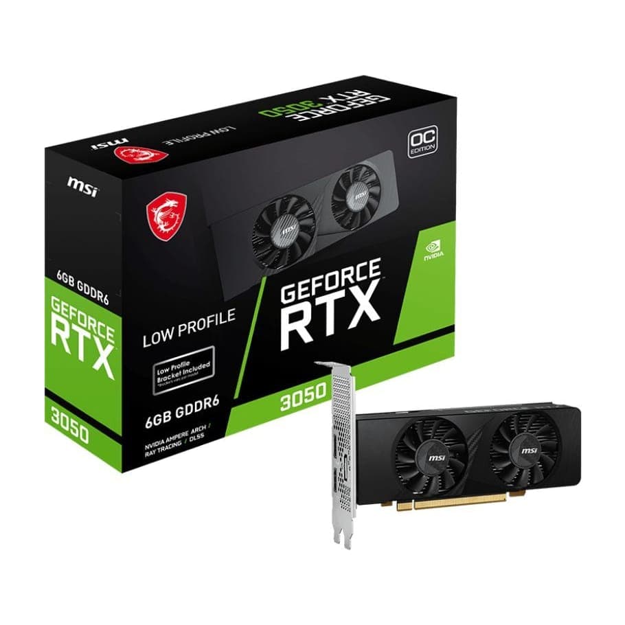 Tarjeta de Video MSI GeForce RTX 3050 LP 6G OC