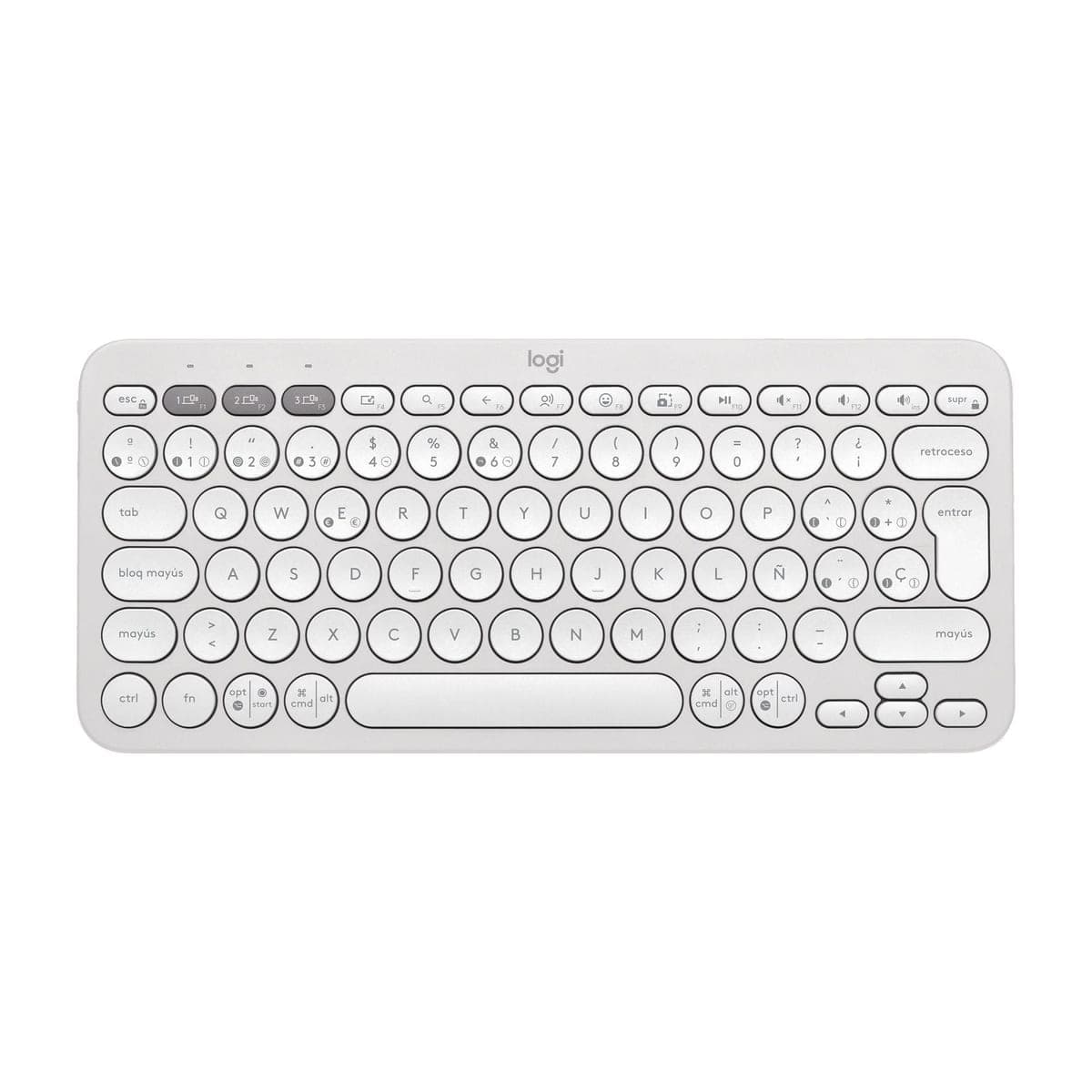 Teclado Logitech Pebble Keys 2 K380S - White Español
